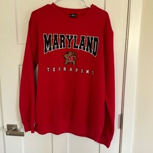 Brand new Maryland terrapins crew neck sweatshirt